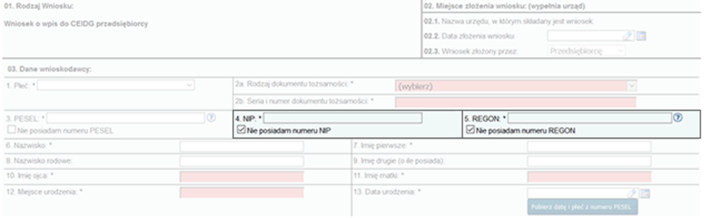 Jak założyć firmę online CEIDG